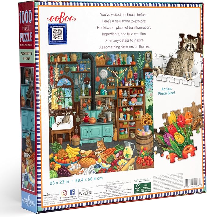 eeBoo: 1000pc Square Puzzle - Alchemists Kitchen