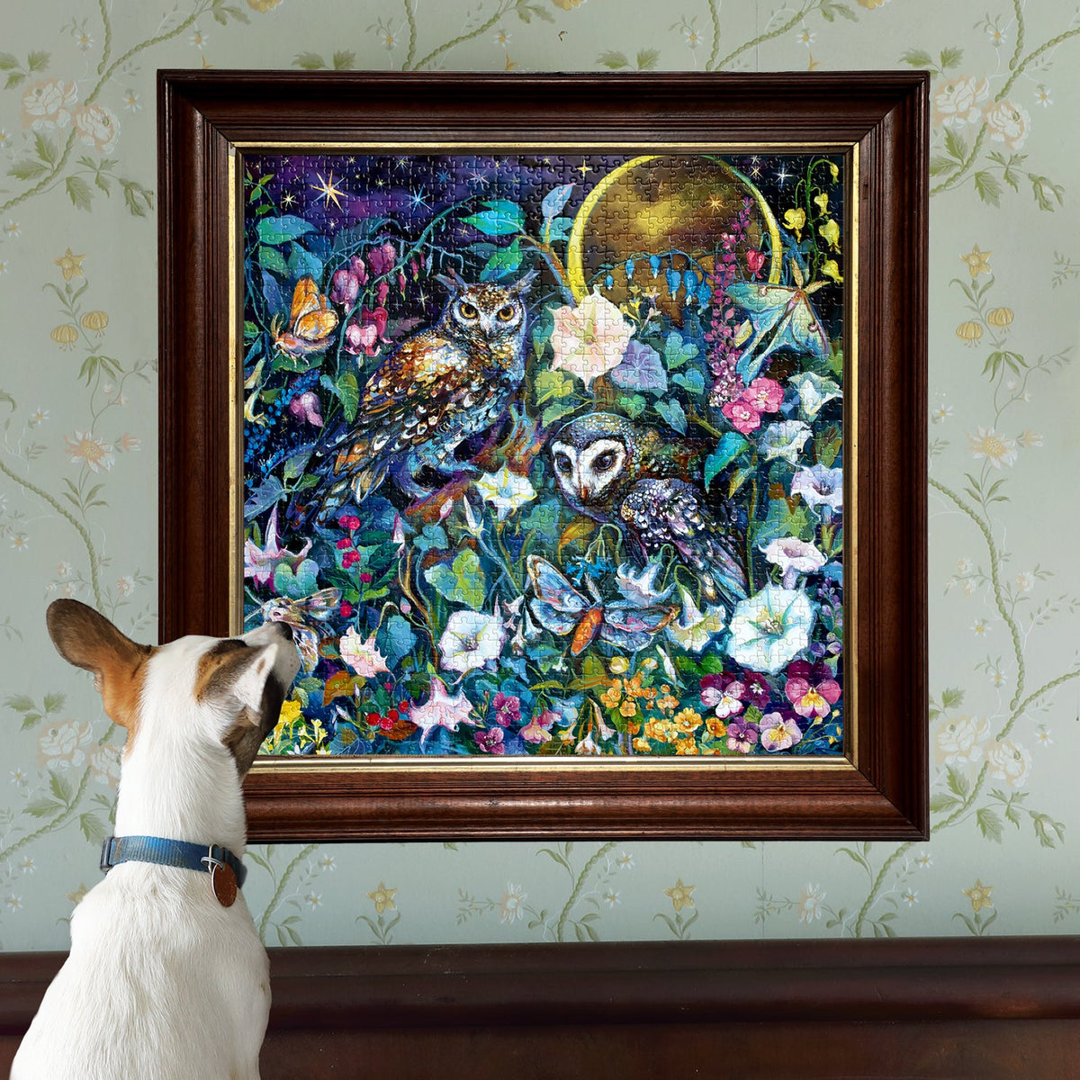eeBoo: 1000pc Square Puzzle - Moon Garden