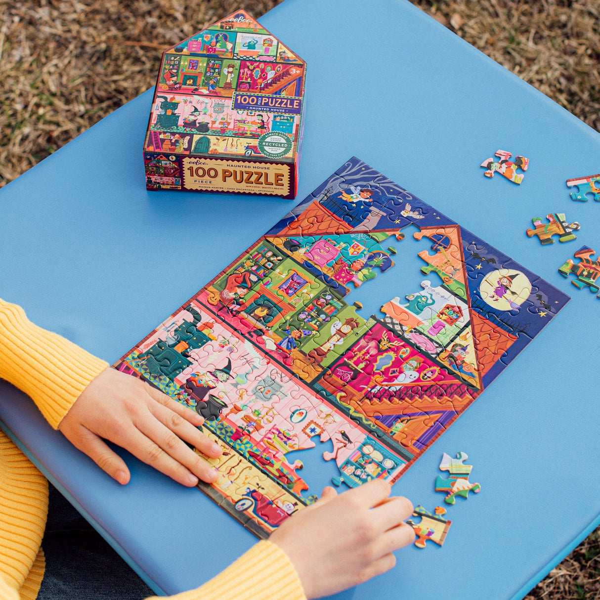 eeBoo: Haunted House Puzzle - 100pc