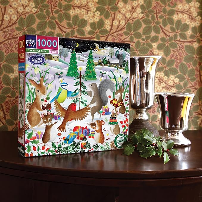 eeBoo: 1000pc Square Puzzle - The Little Tree
