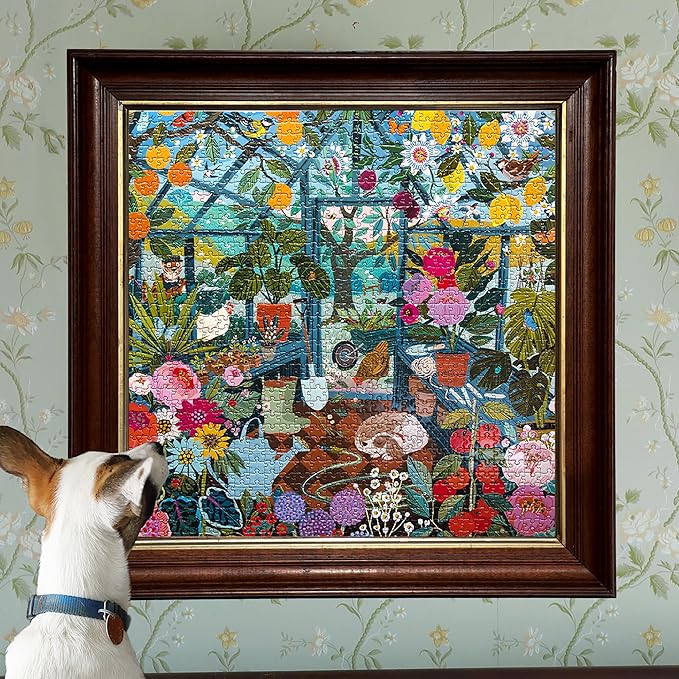 eeBoo: 1000pc Square Puzzle - English Greenhouse