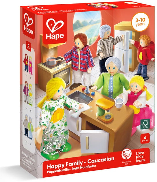 Hape: Happy Family of 6 - Caucasian