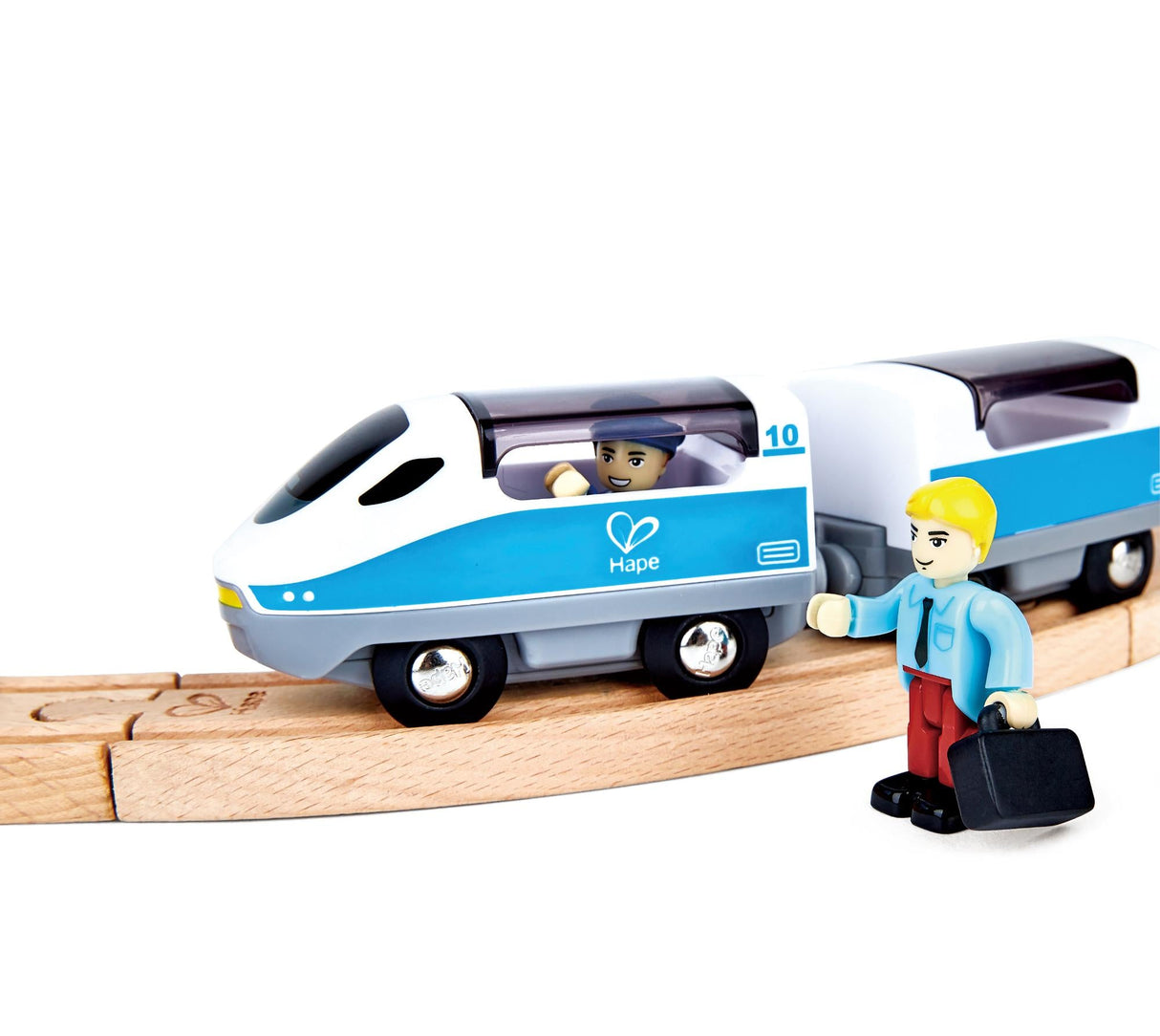 Hape: Passenger Train Figure of 8 Safety Set