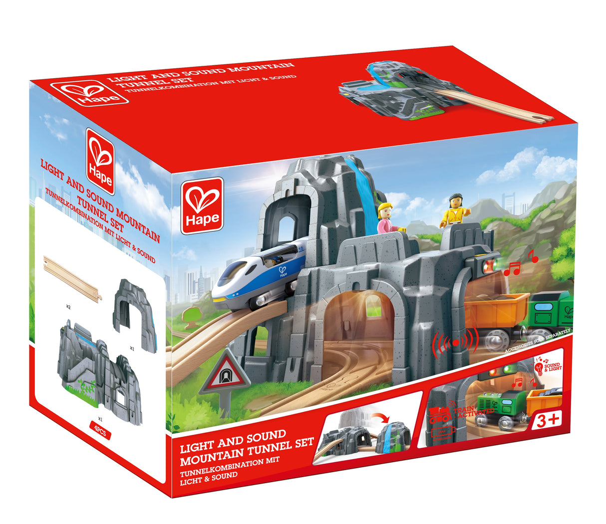 Hape: Light and Sound Mountain Tunnel Set