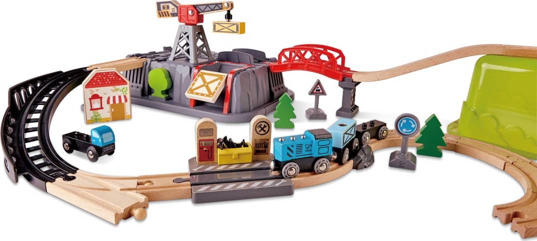 Hape: Railway Bucket-Builder-Set
