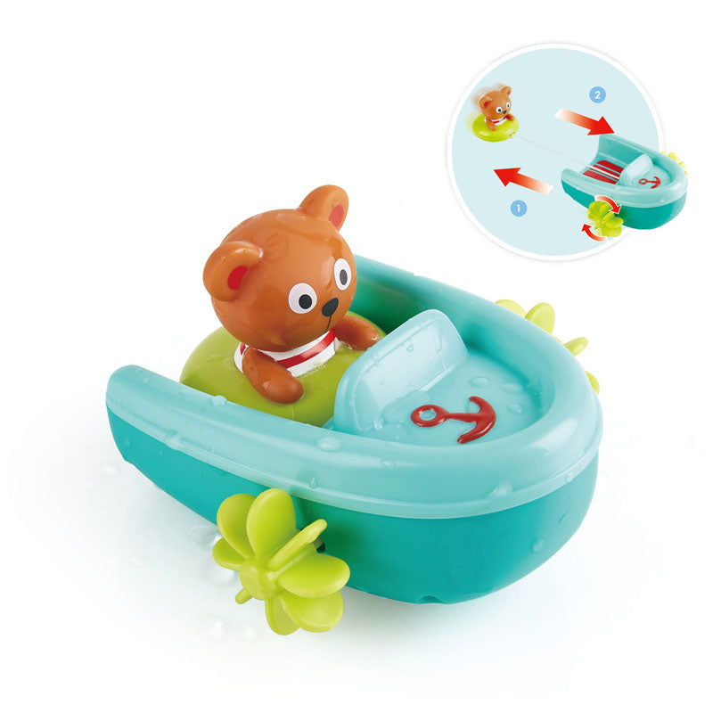 Hape: Tubing Pull-Back Boat