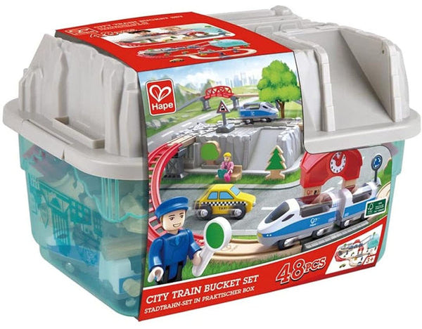 Hape: City Train Bucket Set