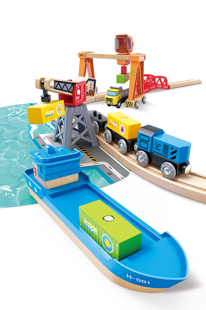Hape: Lift & Load Harbour Set