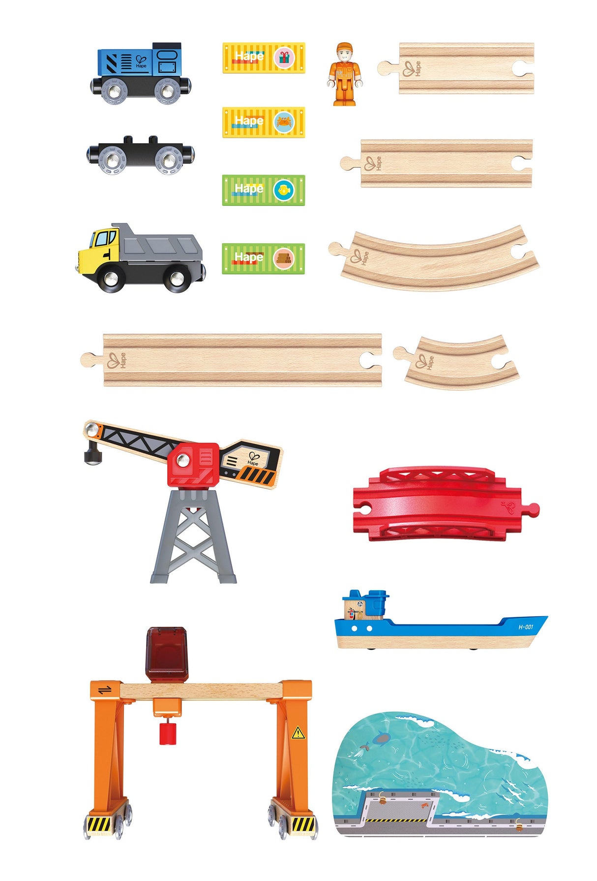 Hape: Lift & Load Harbour Set
