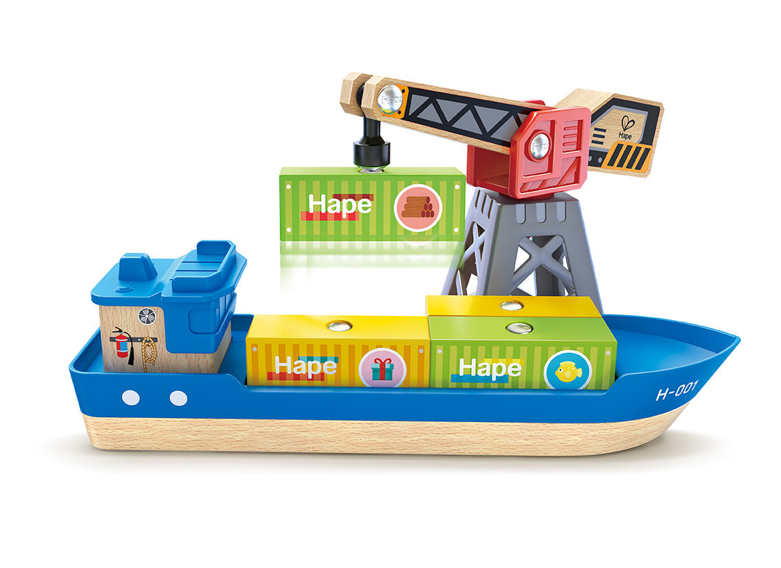 Hape: Cargo Ship & Crane