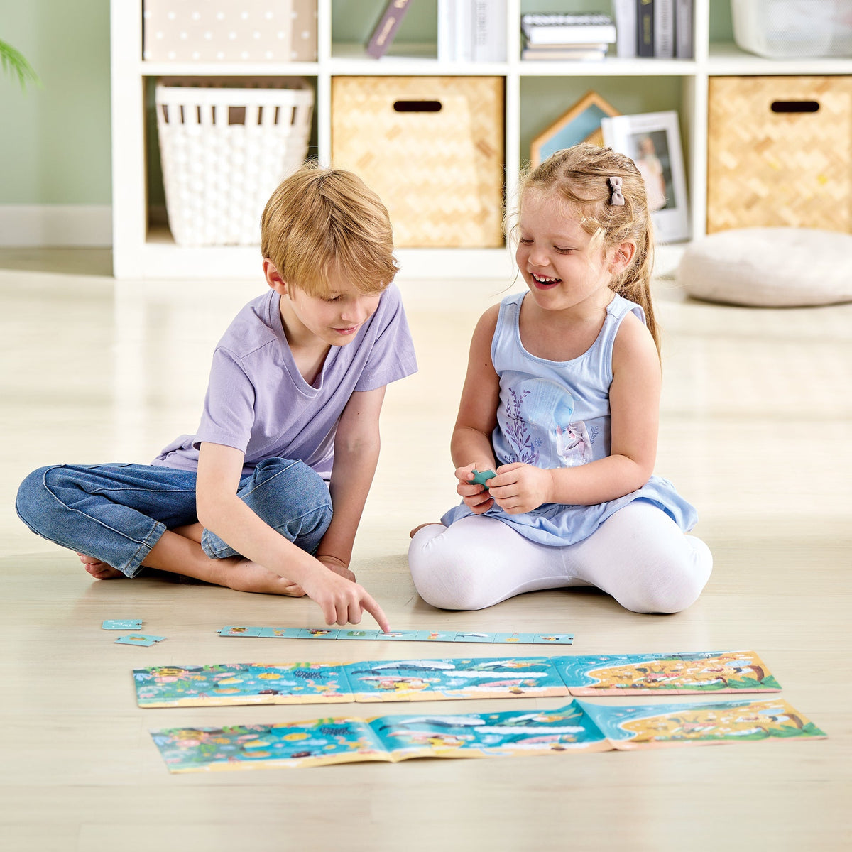 Hape: 3 in 1 Puzzle & Storytelling - Ocean Friends