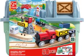 Hape: Railway Bucket Harbor Set