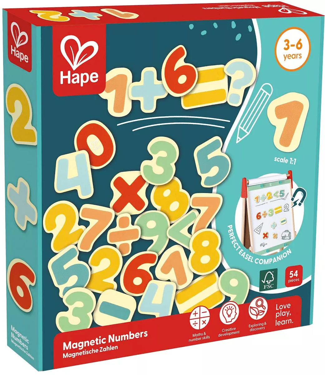 Hape: Magnetic Number - 54 pieces