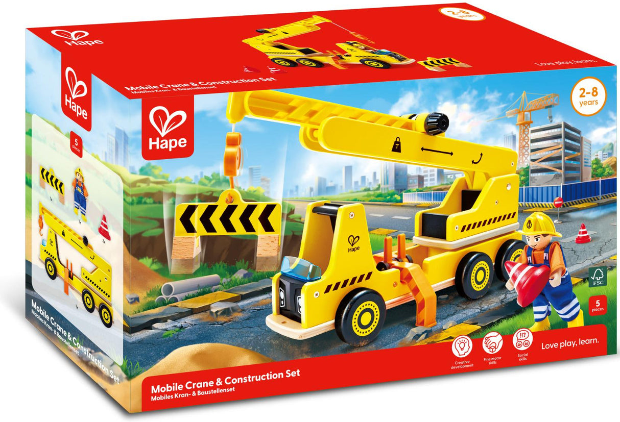 Hape: Mobile Crane & Construction Set