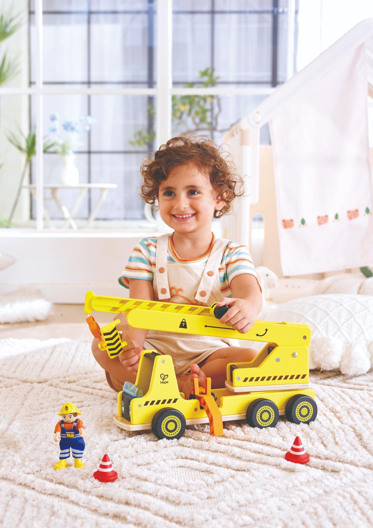 Hape: Mobile Crane & Construction Set