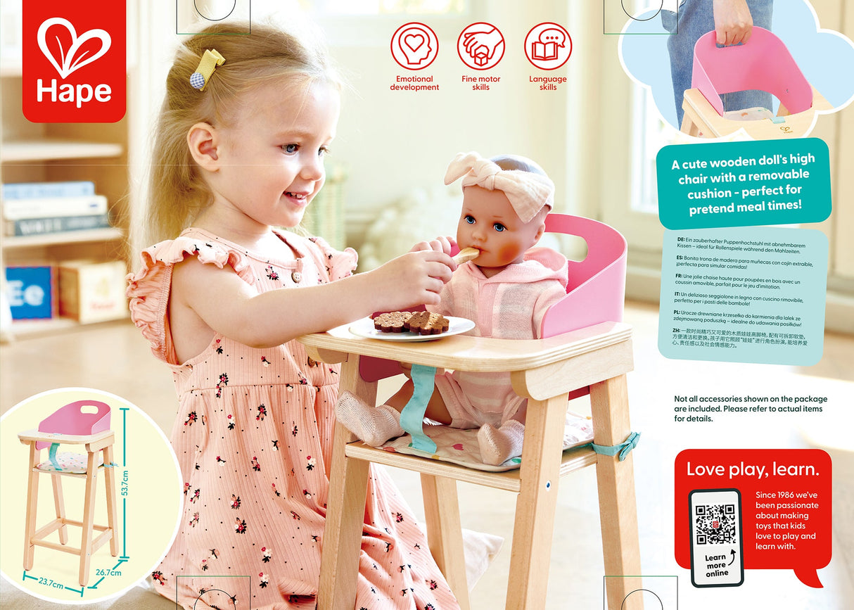 Hape: Sweet Treats Doll's Highchair