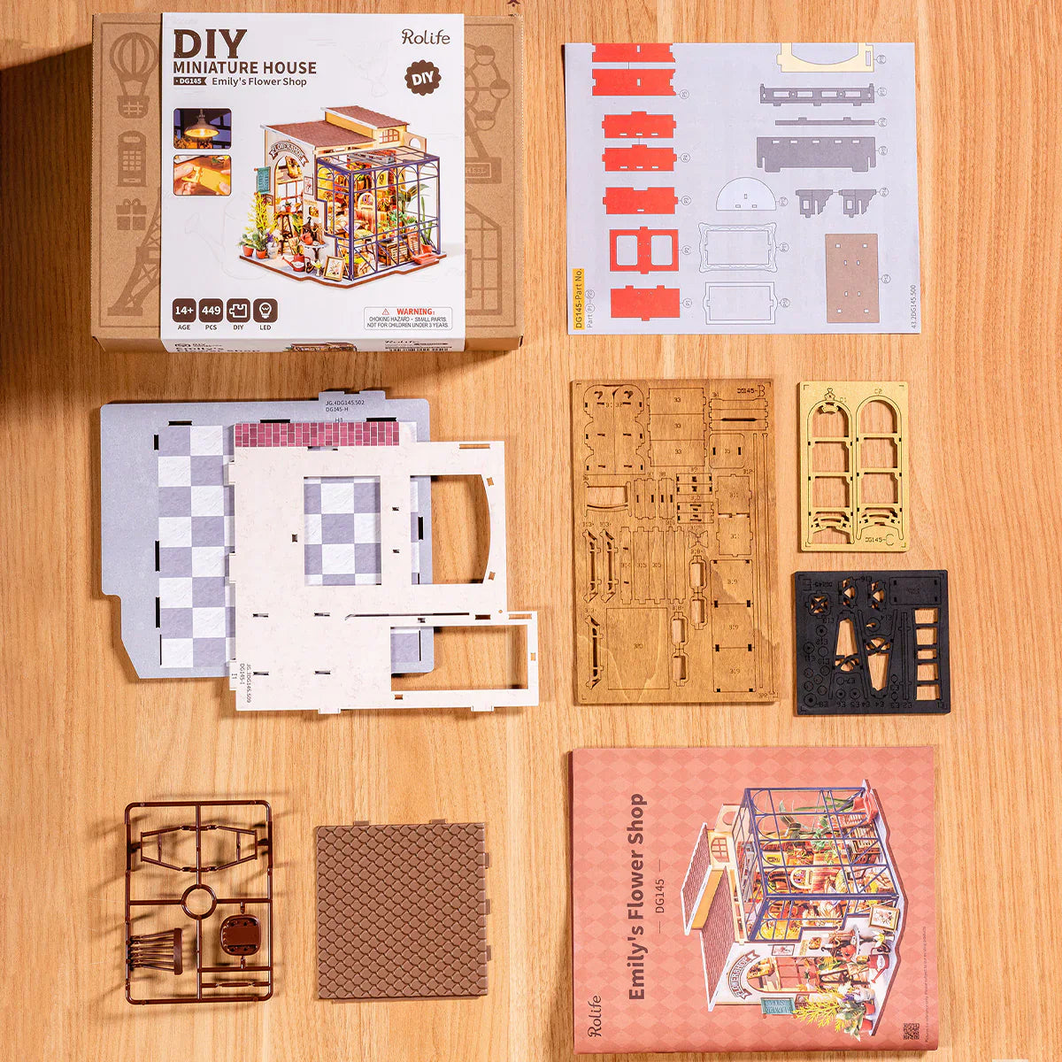 Rolife Emily's Flower Shop DIY Miniture Puzzle - (DG145)