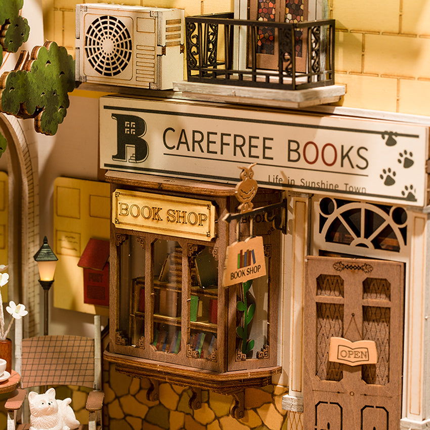 Rolife Sunshine Town Book Nook DIY Miniature Puzzle - (TGB02)