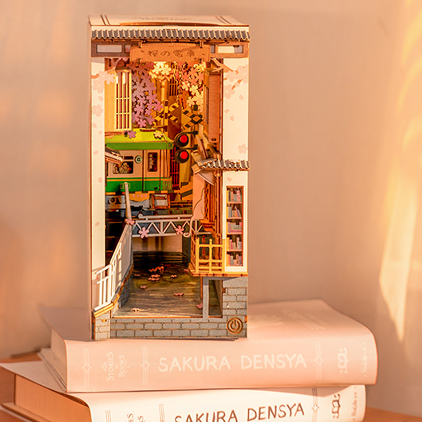 Rolife Sakura Densya Book Nook DIY Miniature Puzzle - (TGB01)