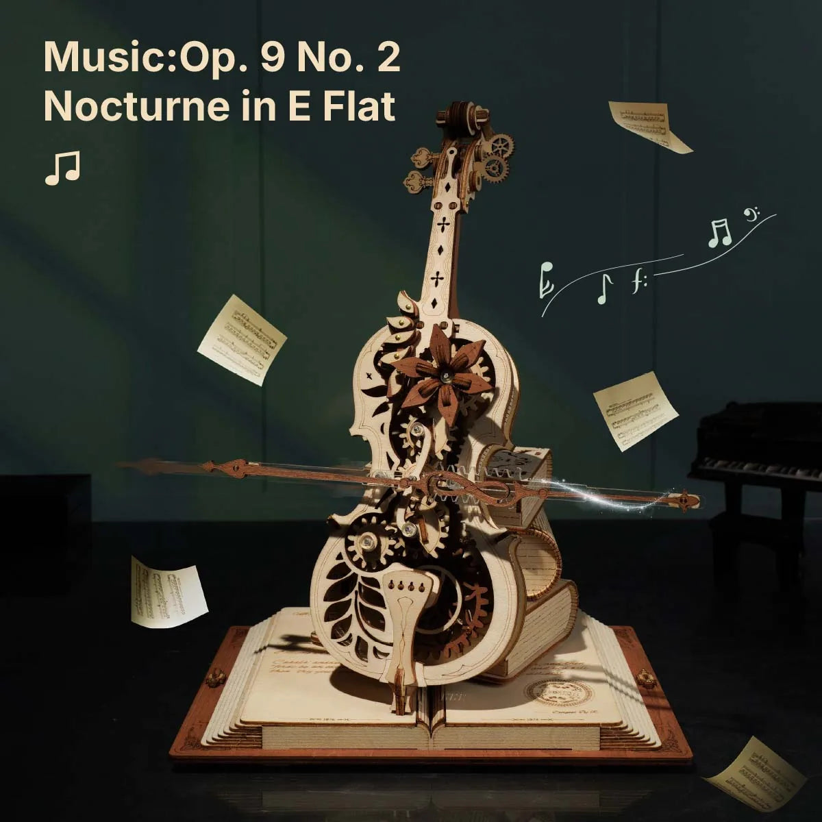 Rokr: Magic Cello DIY Miniature Puzzle Kit - (AMK63)