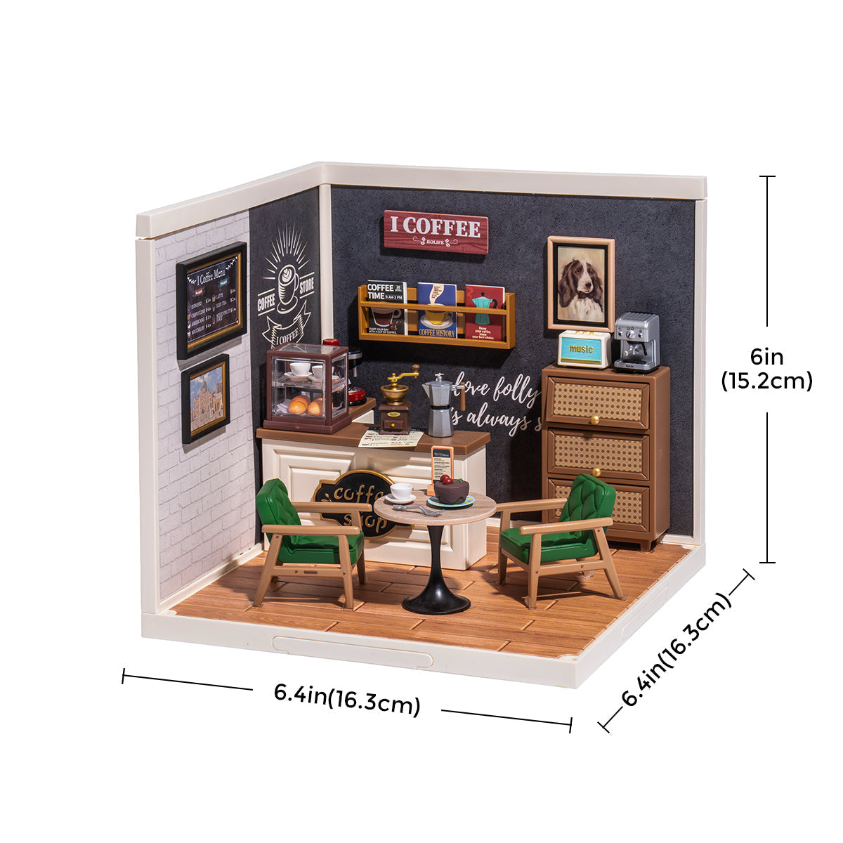 Rolife: Daily Inspiration Cafe - Super Store Plastic DIY Miniature Puzzle