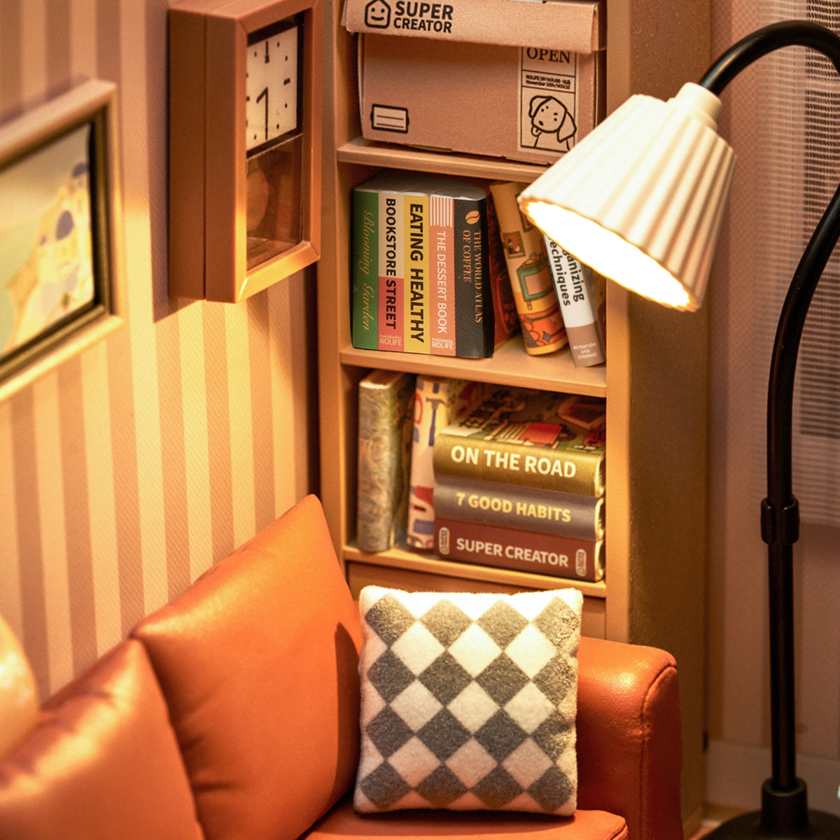 Rolife: Cozy Living Lounge - Super Store Plastic DIY Miniature Puzzle