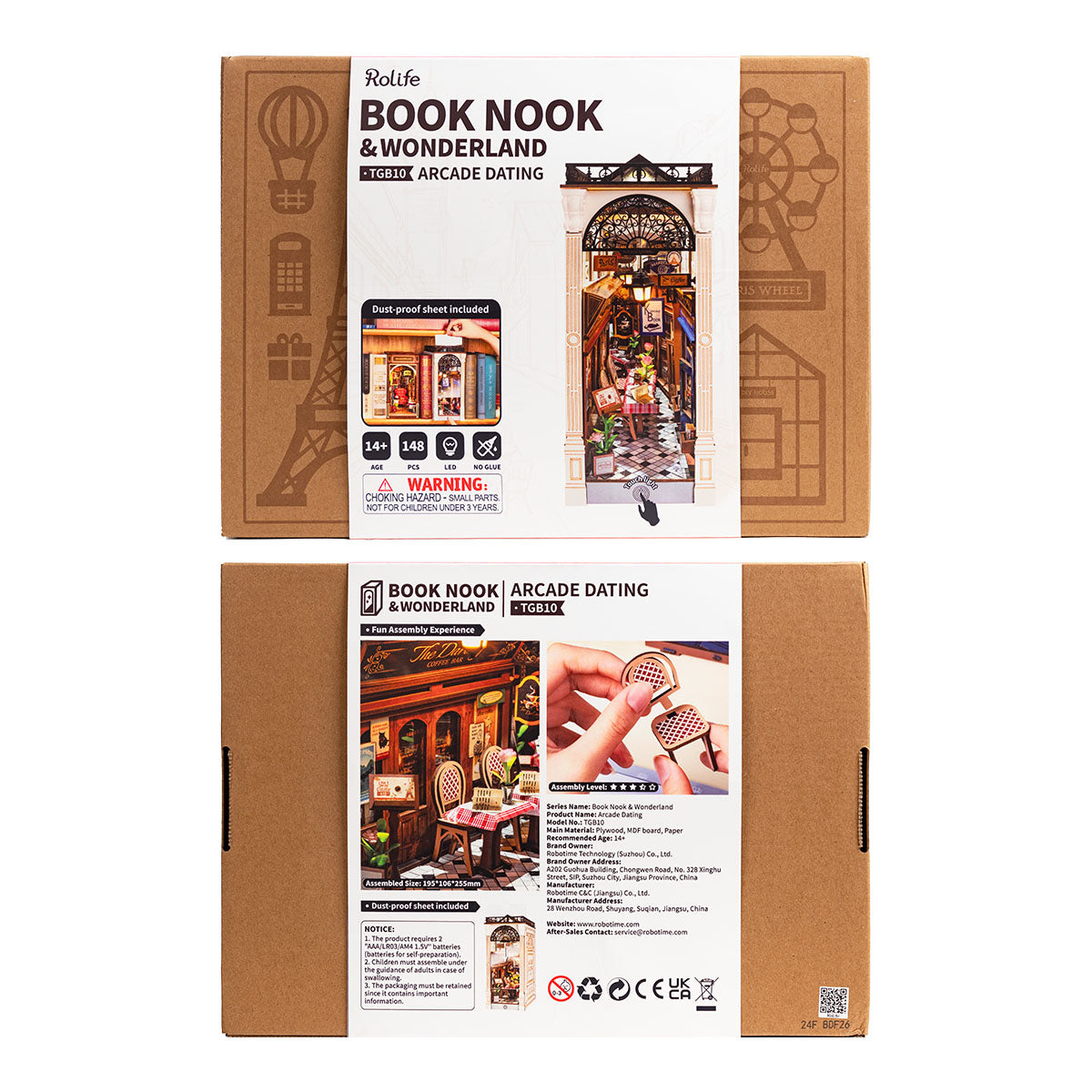Rolife: Arcade Dating Book Nook DIY Miniature Puzzle