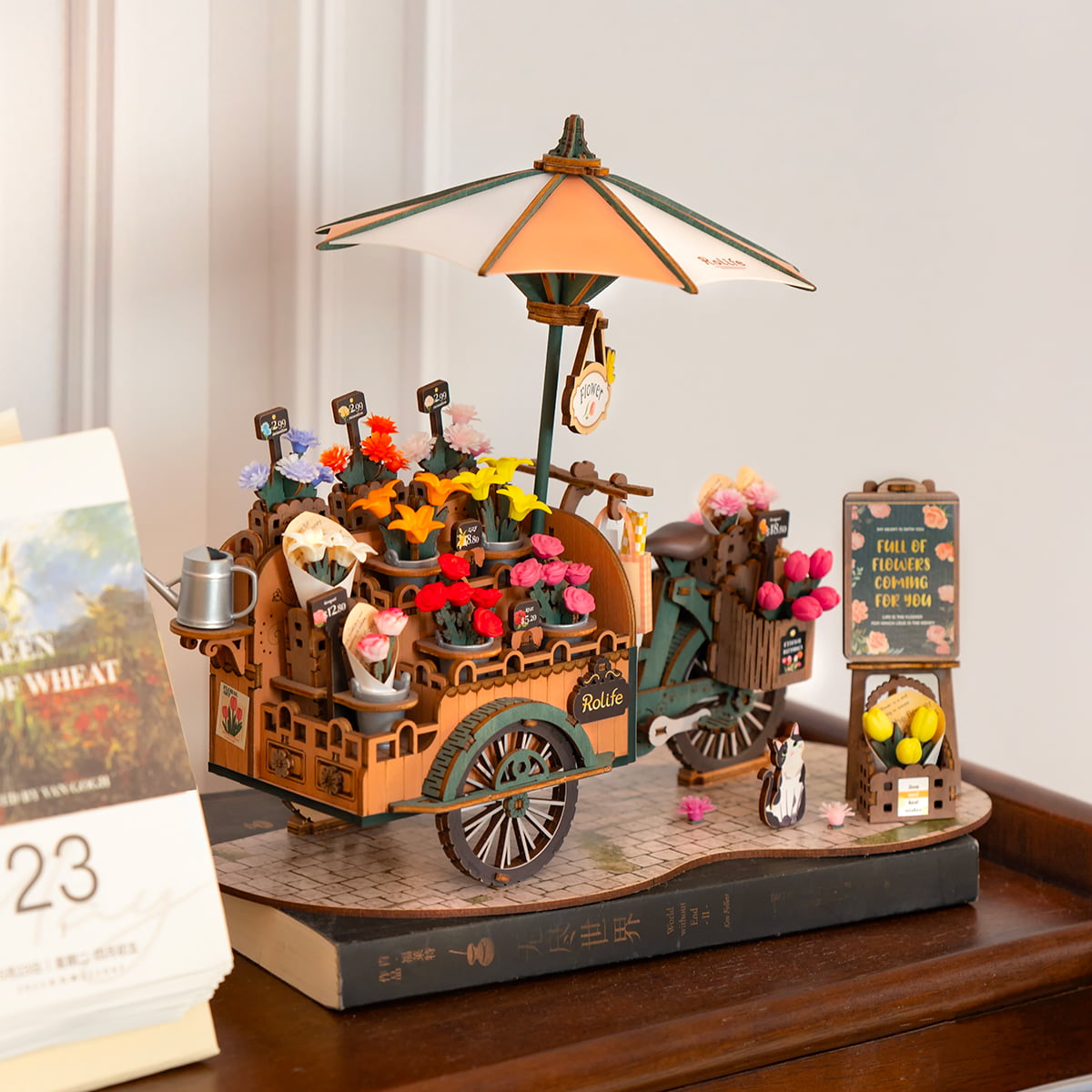 Rolife: Blossom Cart DIY Miniature Puzzle