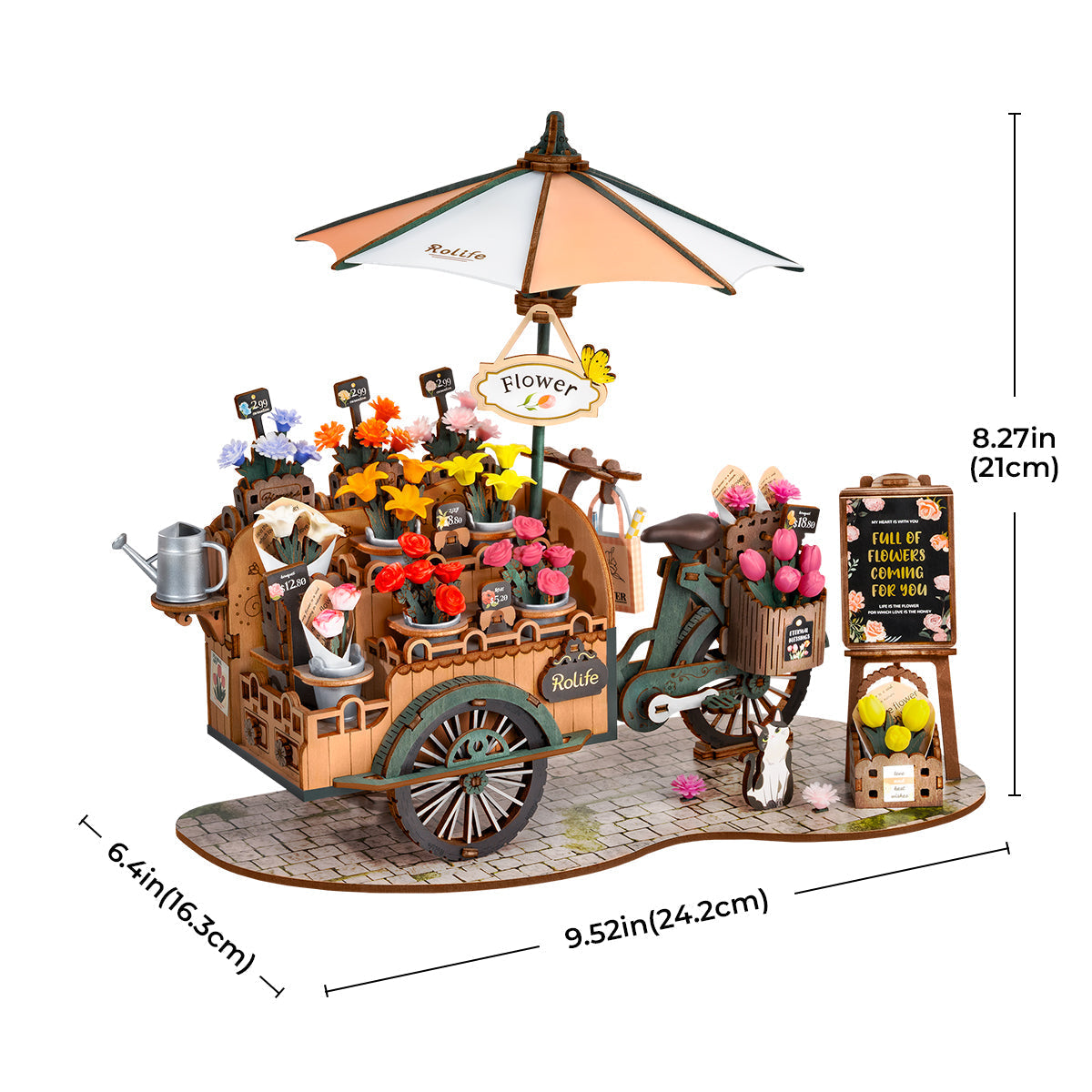 Rolife: Blossom Cart DIY Miniature Puzzle