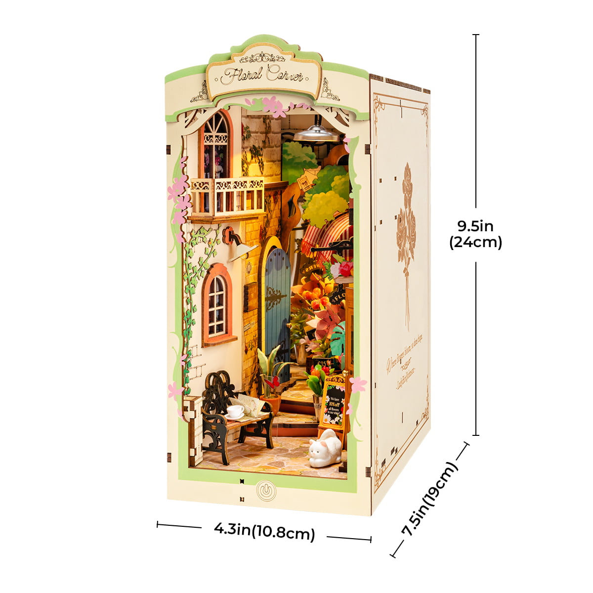 Rolife: Floral Corner Book Nook DIY Miniature Puzzle