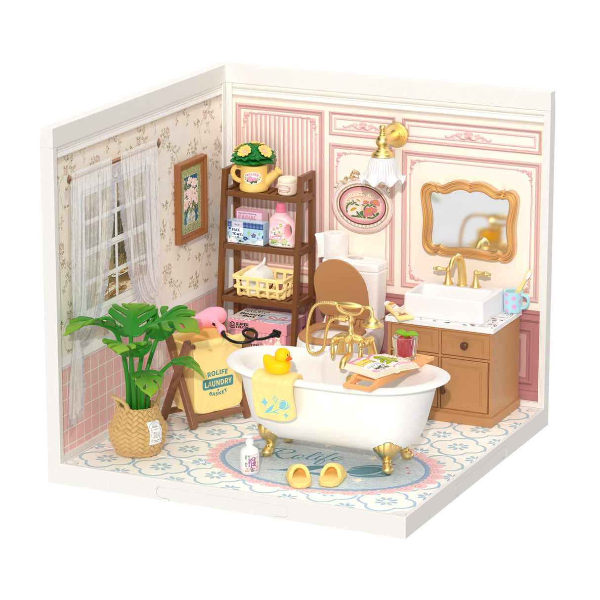 Rolife: Pop Bubble Bathroom - Super Store Plastic DIY Miniature Puzzle