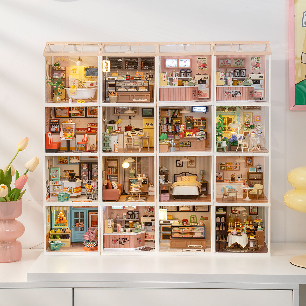 Rolife: Pop Bubble Bathroom - Super Store Plastic DIY Miniature Puzzle