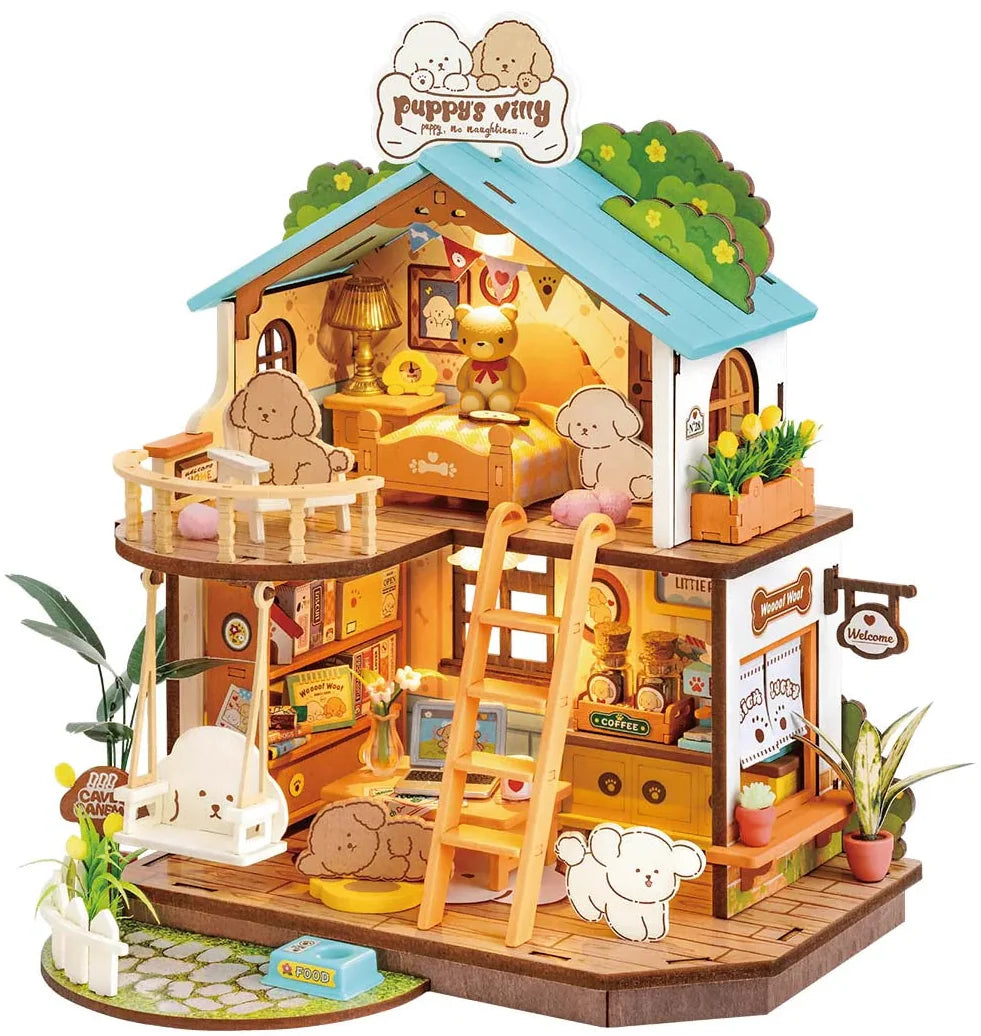 Rolife Puppy's Cozy Villa DIY Miniture Puzzle - (DG169)