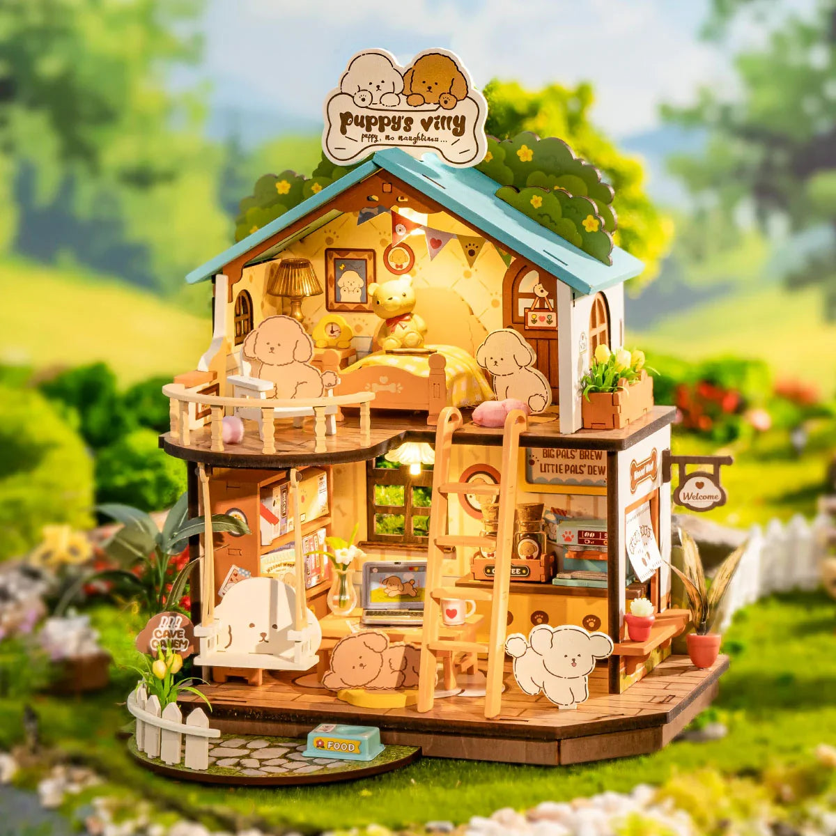 Rolife Puppy's Cozy Villa DIY Miniture Puzzle - (DG169)