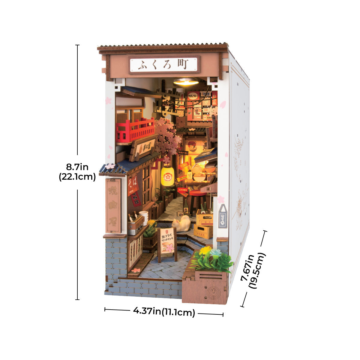 Rolife: Sakura Wine Alley Book Nook DIY Miniature Puzzle
