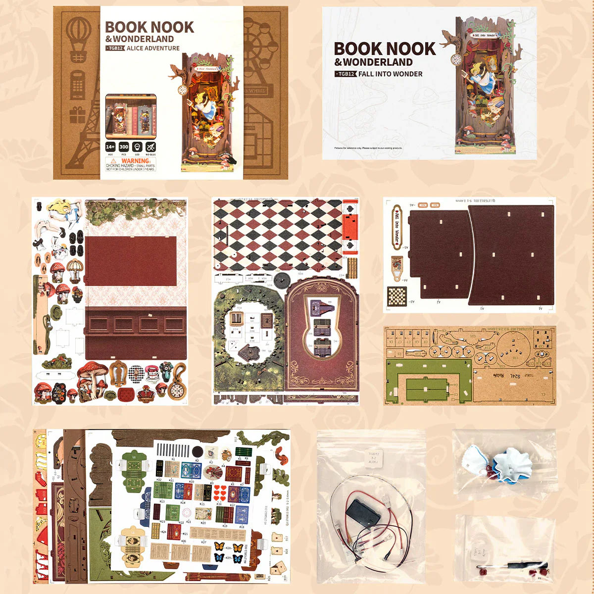Rolife Alice Adventure DIY Miniture Book Nook Puzzle - (TGB12)