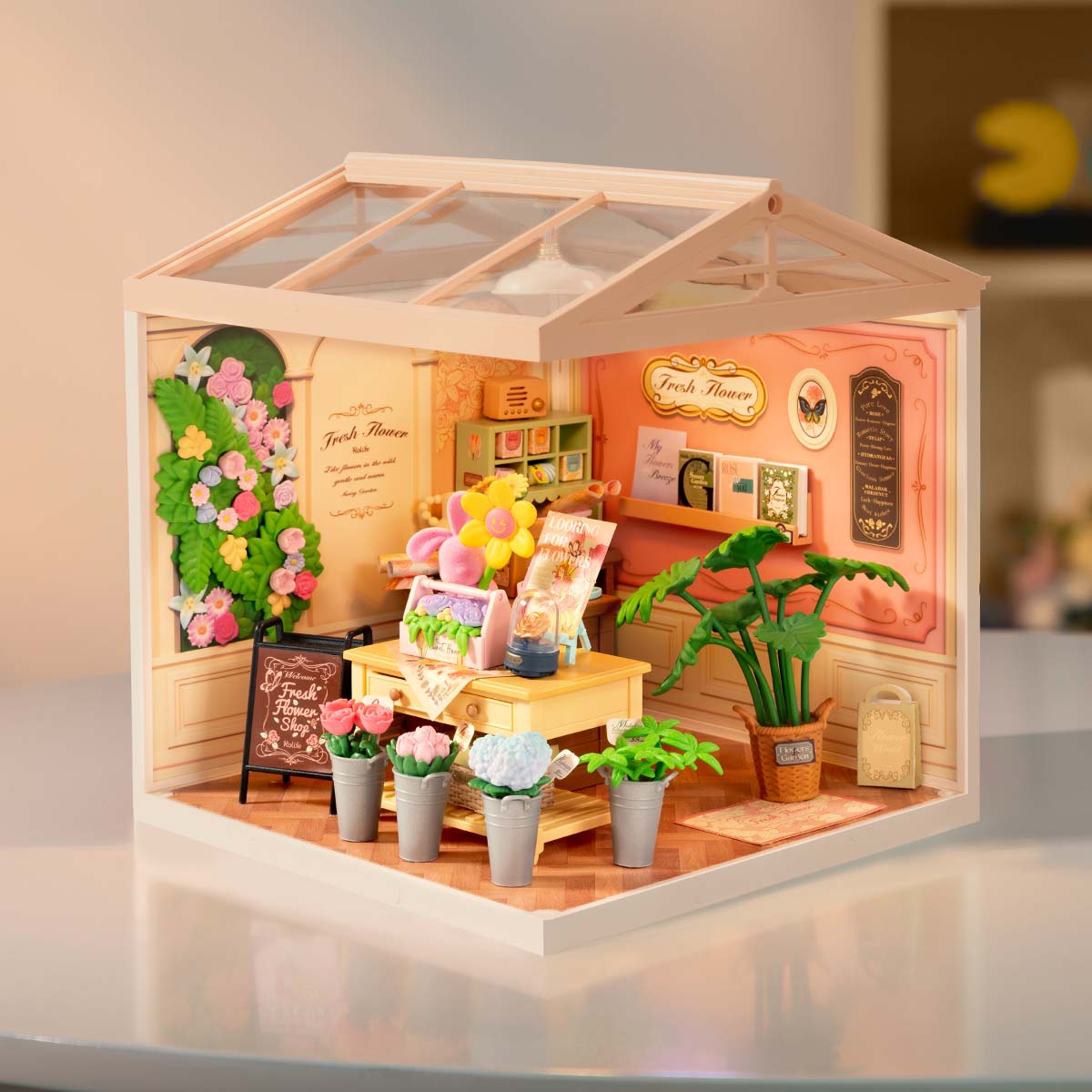 Rolife: Fresh Flower Shop - Super Store Plastic DIY Miniature Puzzle