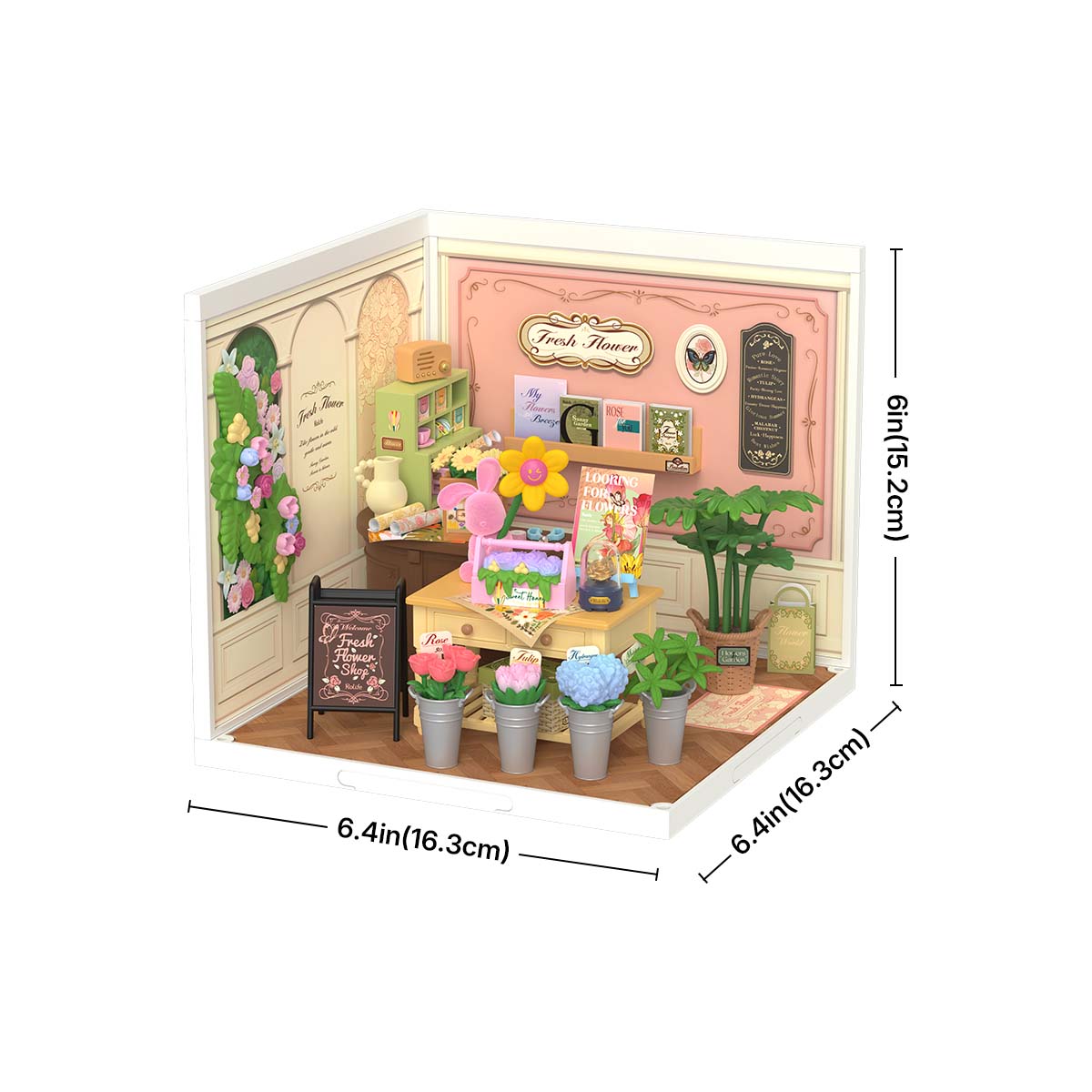Rolife: Fresh Flower Shop - Super Store Plastic DIY Miniature Puzzle