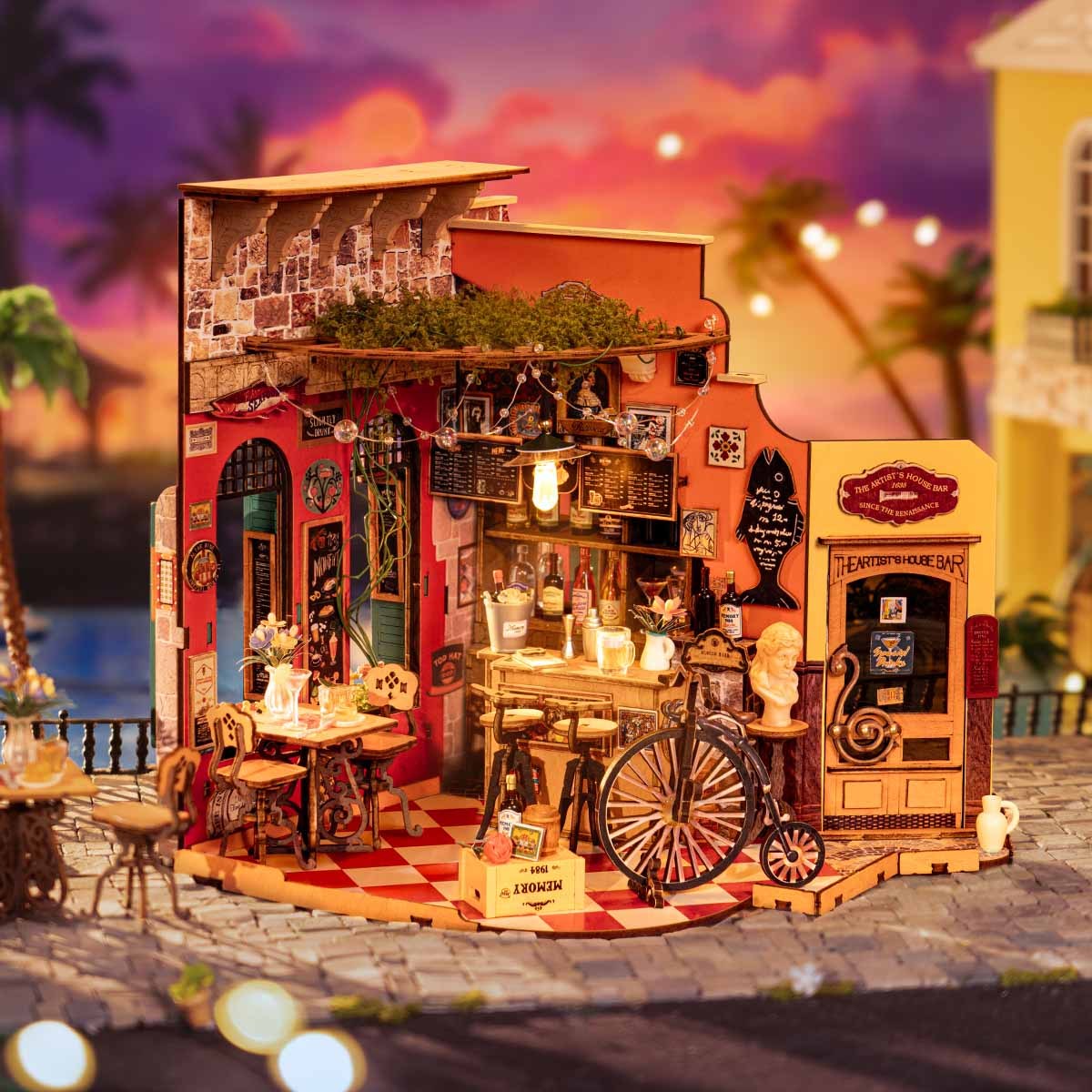 Rolife: Cheers Bar & Dining DIY Miniature Puzzle
