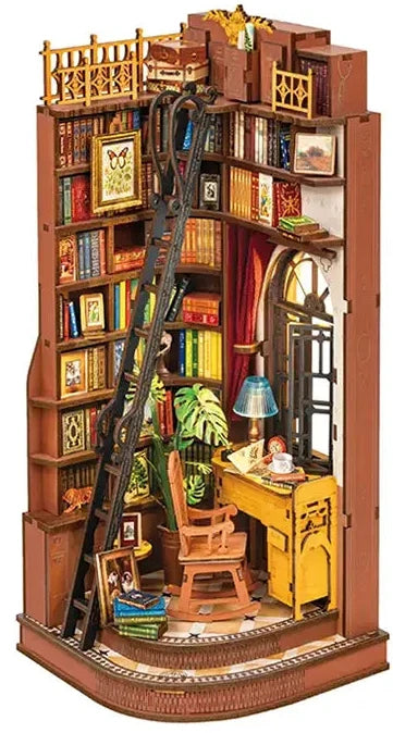 Rolife Silent Corner Study Book Nook DIY Miniature Puzzle - (TGE02)