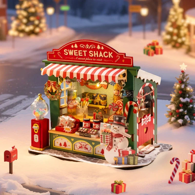 Rolife: Christmas Candy Stand DIY Miniature Puzzle Kit - (DS043)