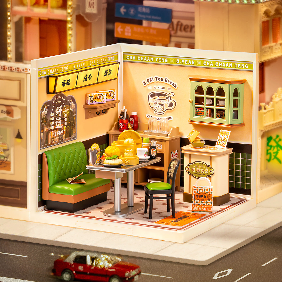 Rolife: Hong Kong Bites Cafe - Super Store Plastic DIY Miniature Puzzle