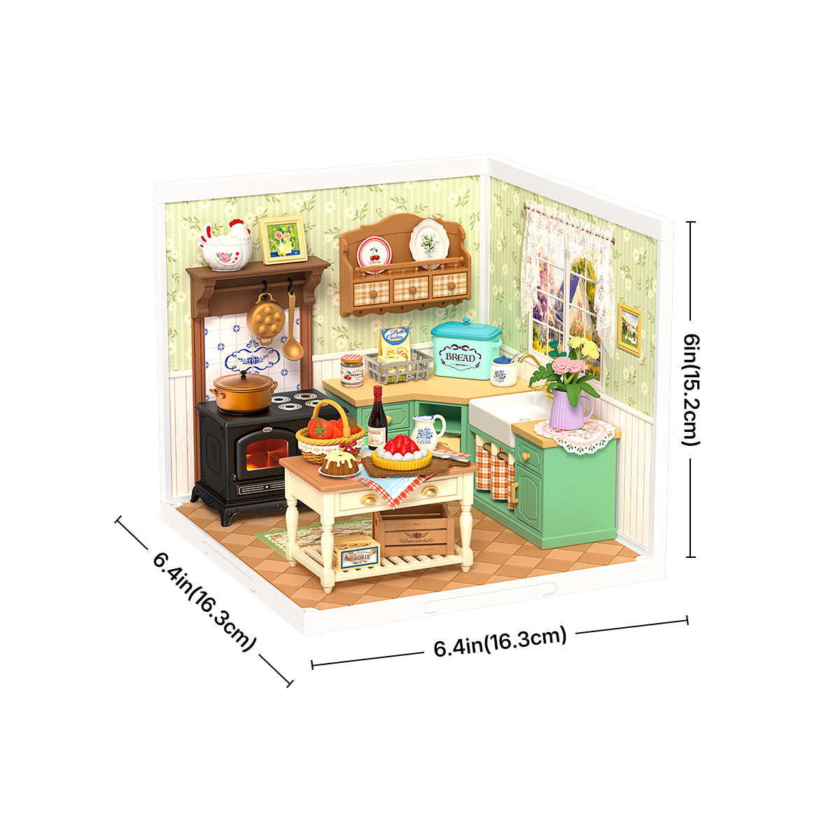 Rolife: Farmhouse Kitchen - Super Store Plastic DIY Miniature Puzzle