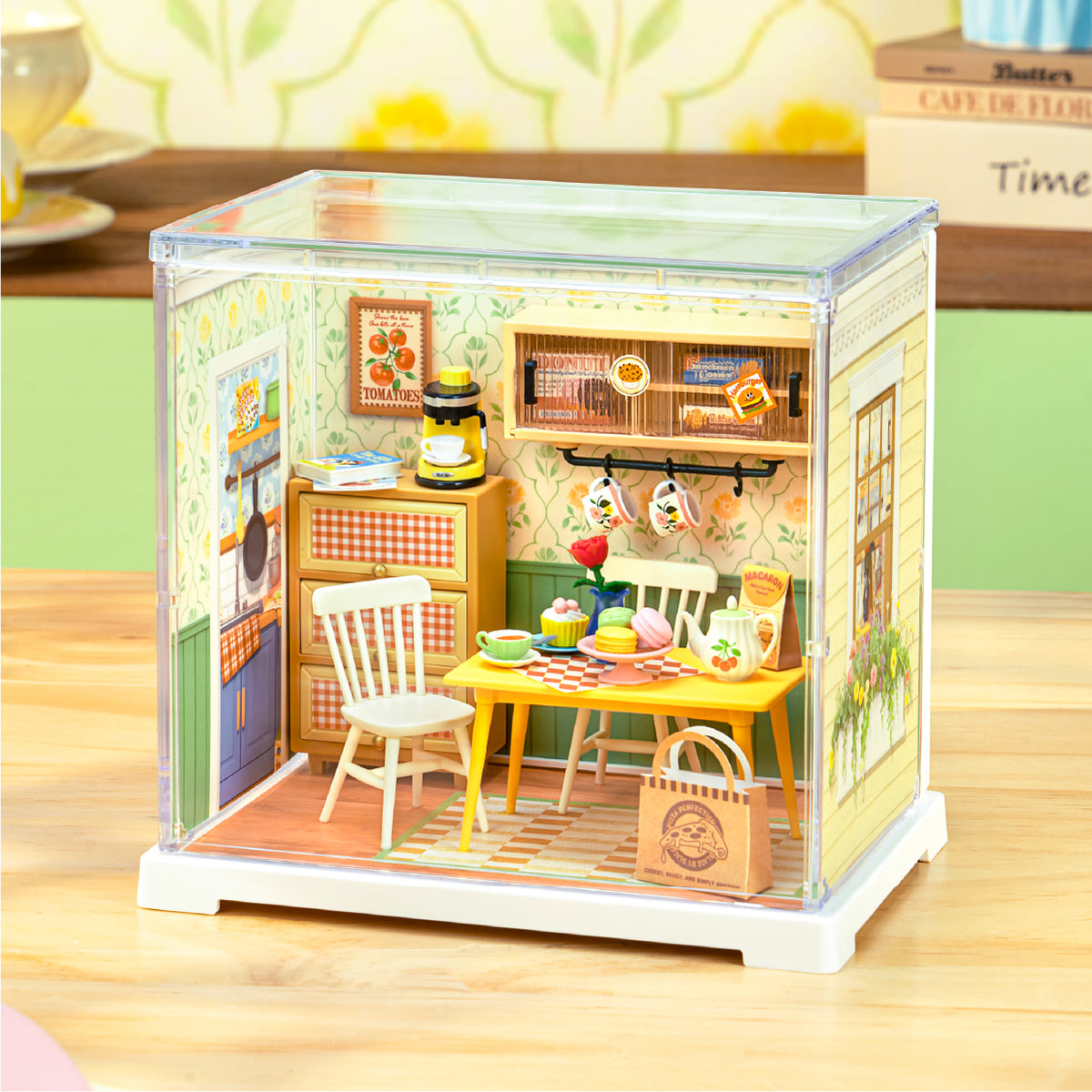 Rolife: Floral Dining Room - Super Store Plastic DIY Miniature Puzzle