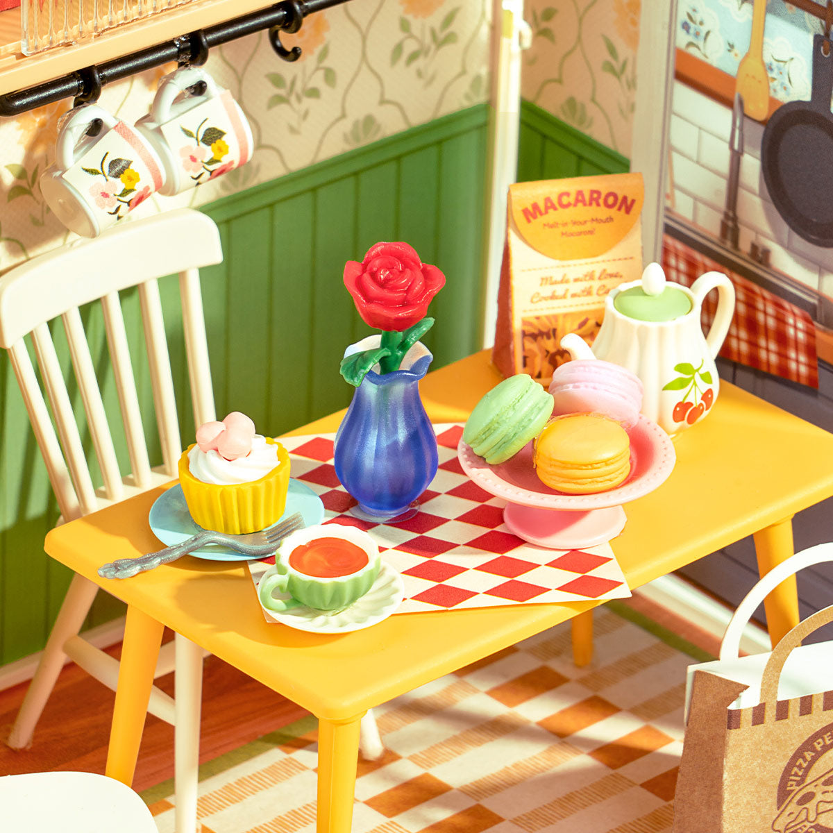 Rolife: Floral Dining Room - Super Store Plastic DIY Miniature Puzzle