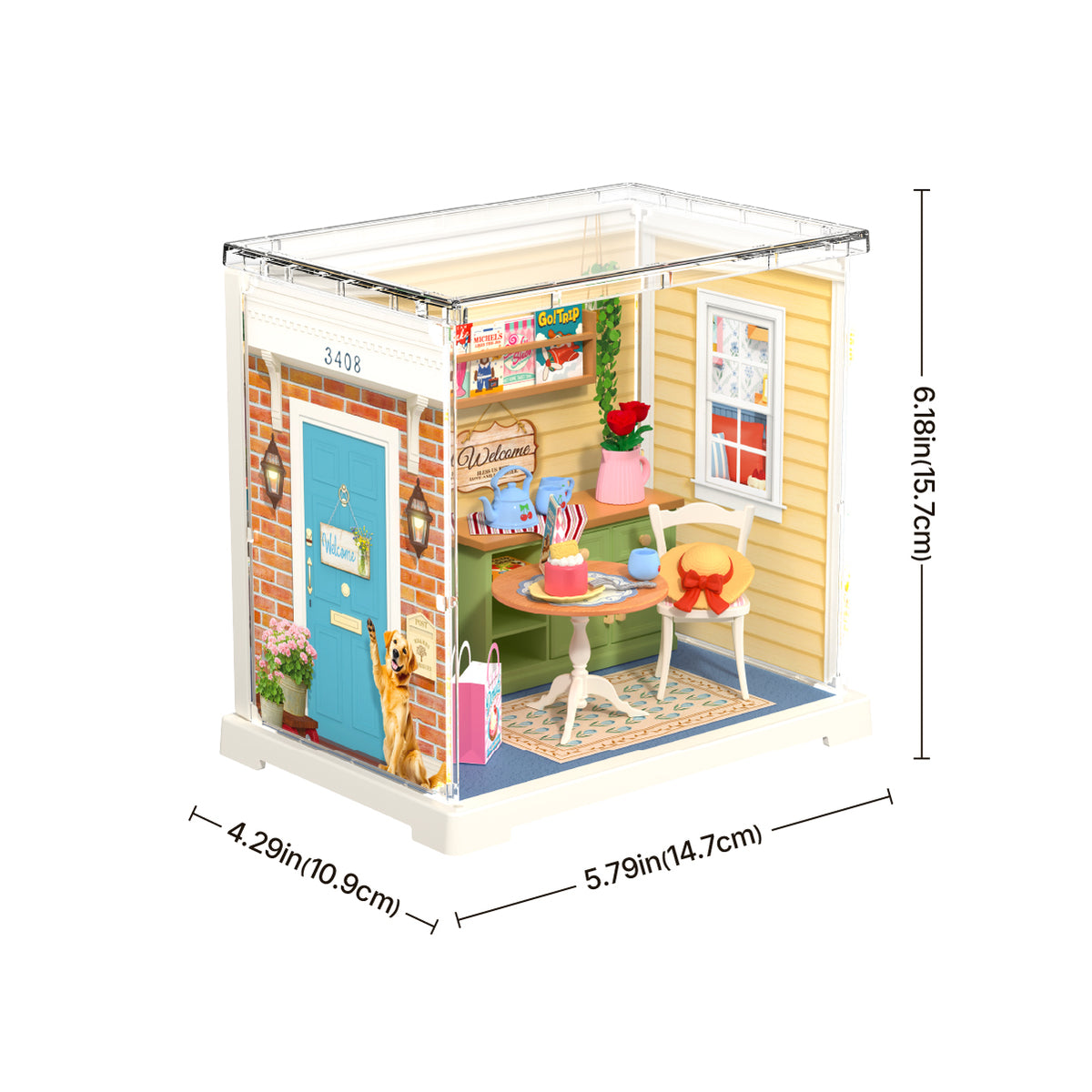 Rolife: Sunshine Sip Porch - Super Store Plastic DIY Miniature Puzzle
