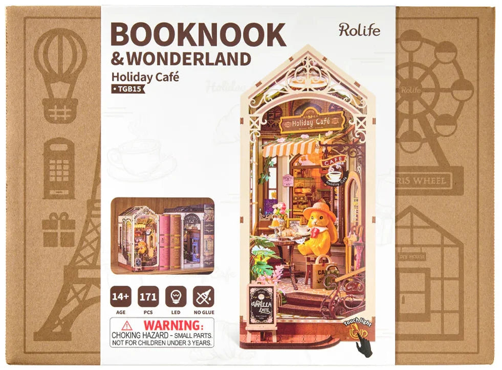 Rolife Holiday Café DIY Miniture Book Nook Puzzle - (TGB15)