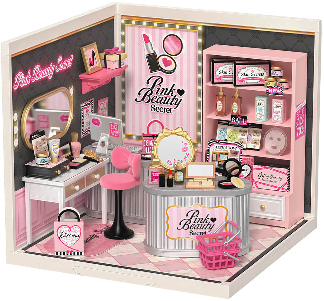 Rolife: Pink Beauty Secret - Super Store Plastic DIY Miniature Puzzle