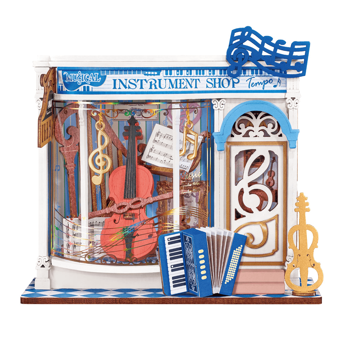 Rolife Melody Instrument Shop DIY Miniture Puzzle - (DS047)