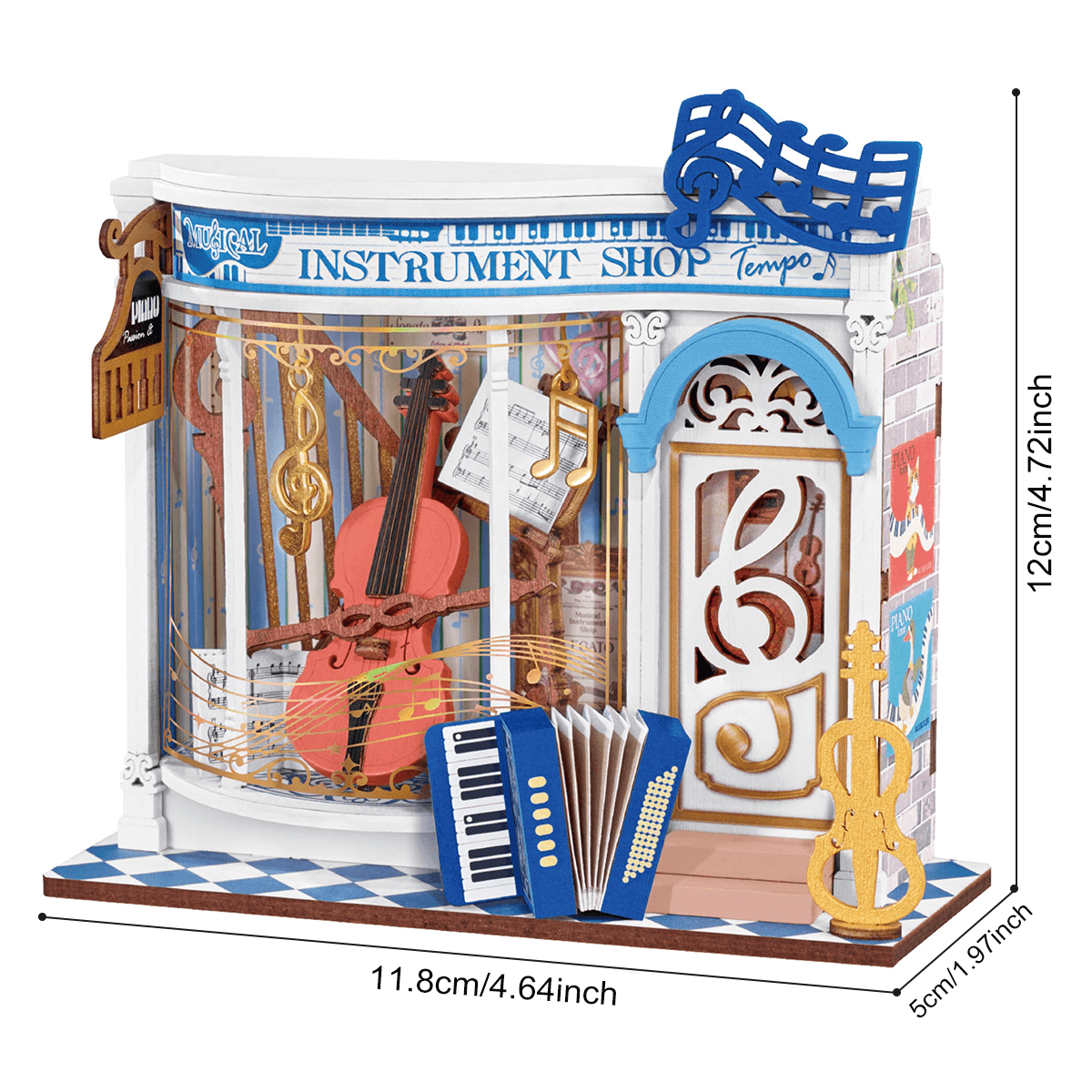 Rolife Melody Instrument Shop DIY Miniture Puzzle - (DS047)